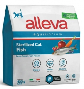 Сухой корм Alleva Equilibrium Sterilized Cat Fish для кастрированных котов и стерилизованных кошек (Океаническая рыба)